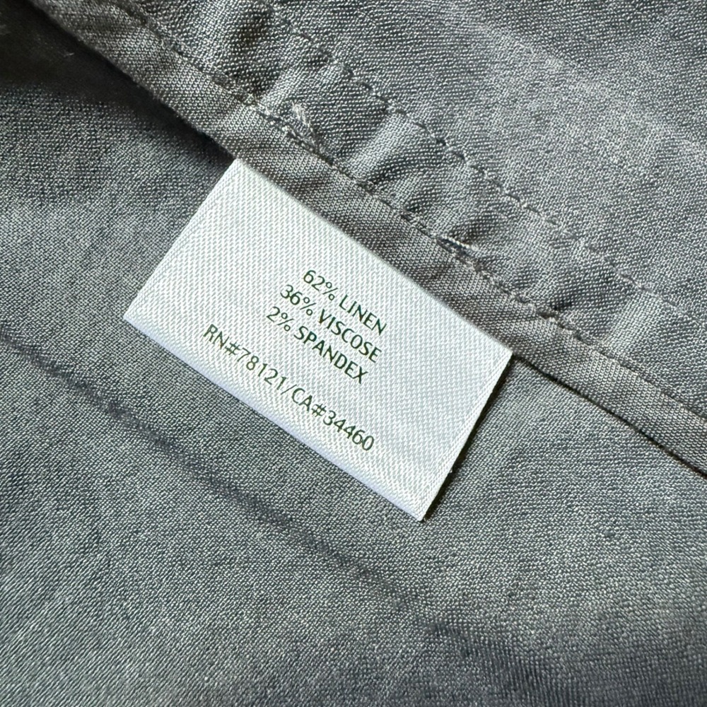 Eileen Fisher Gray Linen Blend Open Front Jacket Lagenlook Chic Workwear sz M - Picture 4 of 6